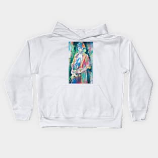 ERIC CLAPTON watercolor portrait .3 Kids Hoodie